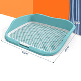 Maxbell Portable Mesh Dog Training Toilet Litter Box Small Dog Urinal with Fence Green