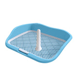 Maxbell Portable Mesh Dog Training Toilet Litter Box Small Dog Urinal with Fence Light Blue