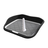 Maxbell Portable Mesh Dog Training Toilet Litter Box Small Dog Urinal with Fence Black