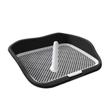 Maxbell Portable Mesh Dog Training Toilet Litter Box Small Dog Urinal with Fence Black