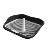 Maxbell Portable Mesh Dog Training Toilet Litter Box Small Dog Urinal with Fence Black