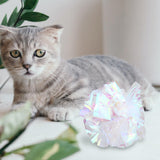Maxbell Cute Mylar Crinkle Ball Cat Toys Wear Resistant for Kitten Interactive Toy