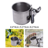 Maxbell Bird Parrot Feeding Cup Parrot Water Food Bowl Bird Cage Feeder for Canary S