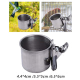 Maxbell Bird Parrot Feeding Cup Parrot Water Food Bowl Bird Cage Feeder for Canary S