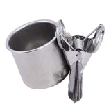 Maxbell Bird Parrot Feeding Cup Parrot Water Food Bowl Bird Cage Feeder for Canary S