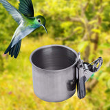 Maxbell Bird Parrot Feeding Cup Parrot Water Food Bowl Bird Cage Feeder for Canary M