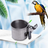 Maxbell Bird Parrot Feeding Cup Parrot Water Food Bowl Bird Cage Feeder for Canary M