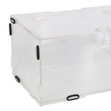 Maxbell Reptile Breeding Box Transport Container Carrier Clear for Scorpion Snake