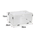 Maxbell Reptile Breeding Box Transport Container Carrier Clear for Scorpion Snake