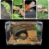 Maxbell Reptile Breeding Box Transport Container Carrier Clear for Scorpion Snake