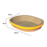 Maxbell Cat Scratch Pad Thicken Corrugated Nest Bed Bowl Shaped Grind Claws Yellow Edge