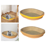 Maxbell Cat Scratch Pad Thicken Corrugated Nest Bed Bowl Shaped Grind Claws Yellow Edge