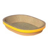 Maxbell Cat Scratch Pad Thicken Corrugated Nest Bed Bowl Shaped Grind Claws Yellow Edge