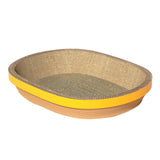 Maxbell Cat Scratch Pad Thicken Corrugated Nest Bed Bowl Shaped Grind Claws Yellow Edge