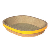 Maxbell Cat Scratch Pad Thicken Corrugated Nest Bed Bowl Shaped Grind Claws Yellow Edge