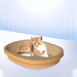 Maxbell Cat Scratch Pad Thicken Corrugated Nest Bed Bowl Shaped Grind Claws Brown Edge