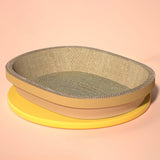 Maxbell Cat Scratch Pad Thicken Corrugated Nest Bed Bowl Shaped Grind Claws Brown Edge