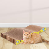 Maxbell Cat Scratcher Cardboard Scratching Mat Furniture Protector Cat Scratch Pad Surge 70x24x6cm
