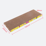 Maxbell Cat Scratcher Cardboard Scratching Mat Furniture Protector Cat Scratch Pad Straight 70x24x4cm