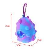 Maxbell Pet Waste Bag Dispenser with Carabiner Storage Portable Dog Poop Bag Holder Violet