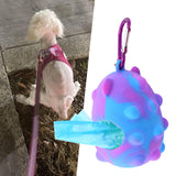 Maxbell Pet Waste Bag Dispenser with Carabiner Storage Portable Dog Poop Bag Holder Violet