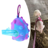 Maxbell Pet Waste Bag Dispenser with Carabiner Storage Portable Dog Poop Bag Holder Violet