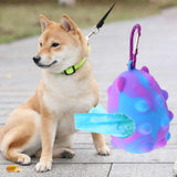 Maxbell Pet Waste Bag Dispenser with Carabiner Storage Portable Dog Poop Bag Holder Violet