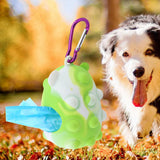 Maxbell Pet Waste Bag Dispenser with Carabiner Storage Portable Dog Poop Bag Holder Green