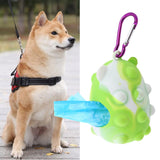Maxbell Pet Waste Bag Dispenser with Carabiner Storage Portable Dog Poop Bag Holder Green