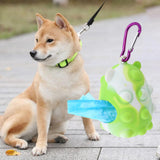 Maxbell Pet Waste Bag Dispenser with Carabiner Storage Portable Dog Poop Bag Holder Green