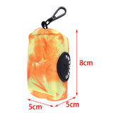 Maxbell Pet Waste Bag Dispenser for Pooper with Buckle Clip Dog Poop Bag Holder Orange Yellow
