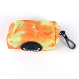 Maxbell Pet Waste Bag Dispenser for Pooper with Buckle Clip Dog Poop Bag Holder Orange Yellow