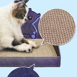 Maxbell Cat Scratch Pad with Box Interactive Toy Couch for Furniture Protection Blue