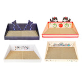 Maxbell Cat Scratch Pad with Box Interactive Toy Couch for Furniture Protection Blue
