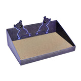 Maxbell Cat Scratch Pad with Box Interactive Toy Couch for Furniture Protection Blue