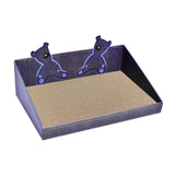 Maxbell Cat Scratch Pad with Box Interactive Toy Couch for Furniture Protection Blue