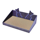 Maxbell Cat Scratch Pad with Box Interactive Toy Couch for Furniture Protection Blue