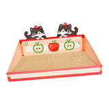 Maxbell Cat Scratch Pad with Box Interactive Toy Couch for Furniture Protection Red