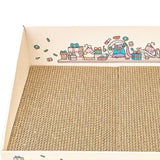 Maxbell Cat Scratch Pad with Box Interactive Toy Couch for Furniture Protection Brown
