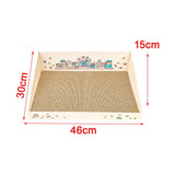 Maxbell Cat Scratch Pad with Box Interactive Toy Couch for Furniture Protection Brown