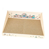 Maxbell Cat Scratch Pad with Box Interactive Toy Couch for Furniture Protection Brown