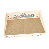 Maxbell Cat Scratch Pad with Box Interactive Toy Couch for Furniture Protection Brown