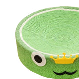 Maxbell Cat Scratcher Pad Bed Durable Round Interactive Toy Lounge Indoor for Kitten frog