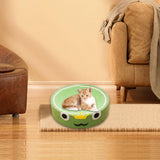 Maxbell Cat Scratcher Pad Bed Durable Round Interactive Toy Lounge Indoor for Kitten frog