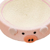 Maxbell Cat Scratcher Pad Bed Durable Round Interactive Toy Lounge Indoor for Kitten piggy