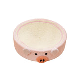Maxbell Cat Scratcher Pad Bed Durable Round Interactive Toy Lounge Indoor for Kitten piggy
