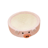 Maxbell Cat Scratcher Pad Bed Durable Round Interactive Toy Lounge Indoor for Kitten piggy