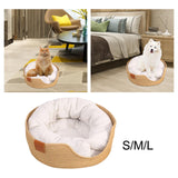 Maxbell Hand Woven Rattan Cat Beds Sofa Breathable Lightweight Washable for Rest S