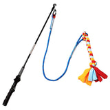 Maxbell Flirt Pole for Dogs with Fleece Rope Tether Large Breed for Training Chasing
