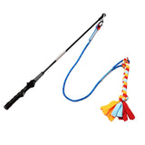 Maxbell Flirt Pole for Dogs with Fleece Rope Tether Large Breed for Training Chasing